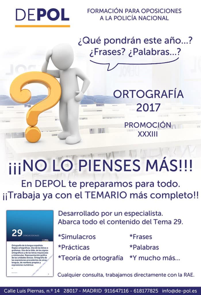 DEPOL - Ortografía 2017