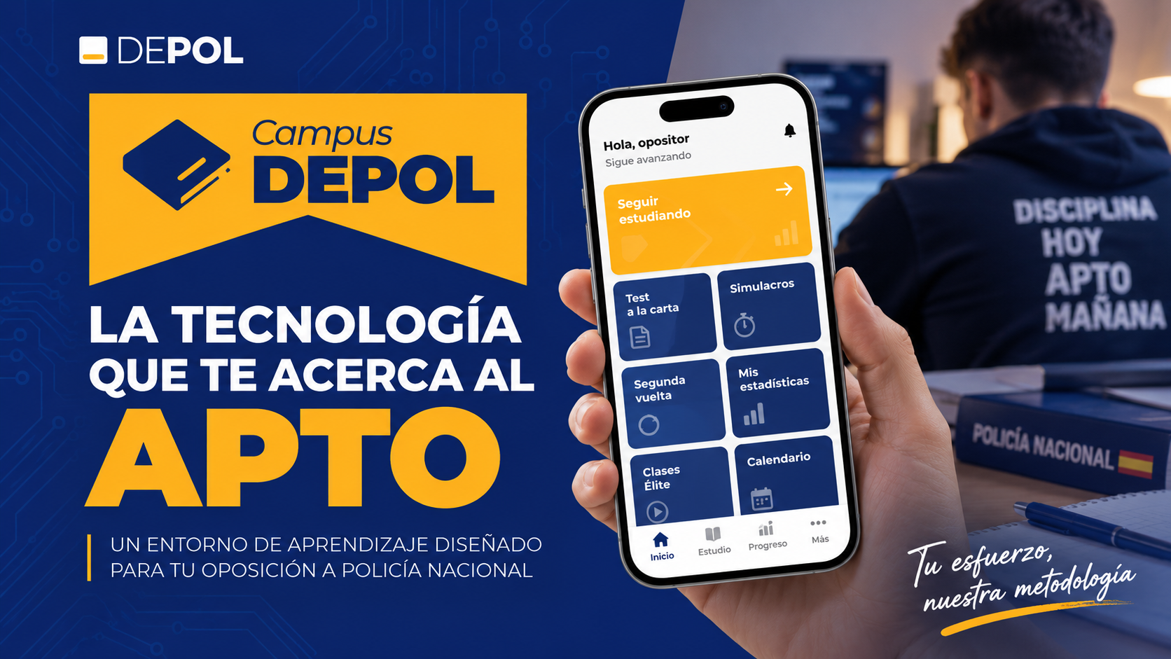 Campus DEPOL: la tecnología educativa que cambia la forma de preparar la oposición a Policía Nacional